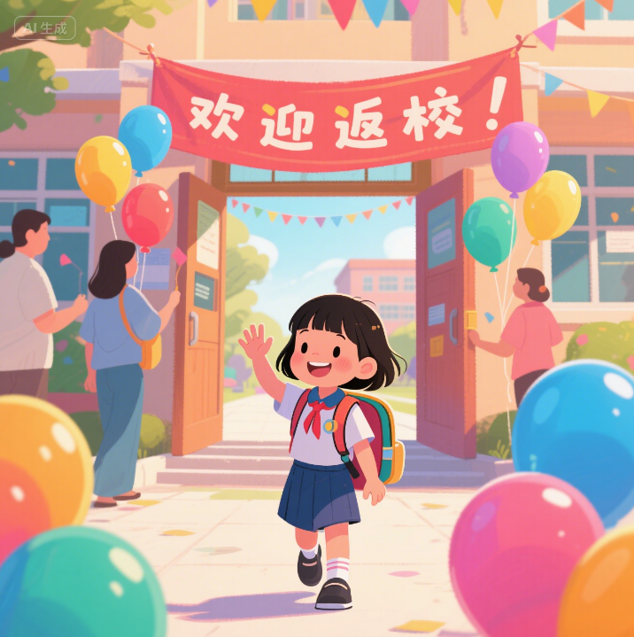 逐夢(mèng)新程，未來(lái)可期！開學(xué)季，好好學(xué)習(xí)，天天向上！
